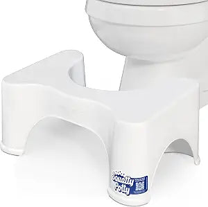 Squatty Potty Original Bathroom Toilet Stool 9 Inches Tall - White