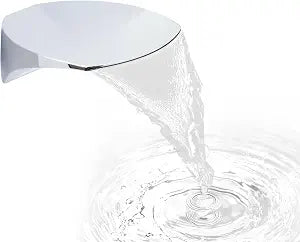 Wall Mount Tub Spout,Soild Brass Waterfall Bath Bathtub Faucet for Bathroom (Round, Chrome)