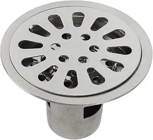 3.5 Inch Shower Drain, Stainless Steel Floor Drain Deep Water Sealing Round Shower Drain for Kitchen Balcony Bathroom and Washroom