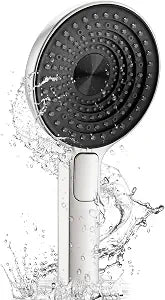 Handheld Shower Head with High-Pressure Built-In Power Jet Luxury Modern 3-Spray Bathroom Powerful Shower Heads