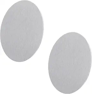 2Pcs Shower Drain Cover 4" Stainless Steel Shower Drain Hair Catcher No-Hole Floor Strainer Bathtub Protector for Bathroom Prevent Clogging (Silver)