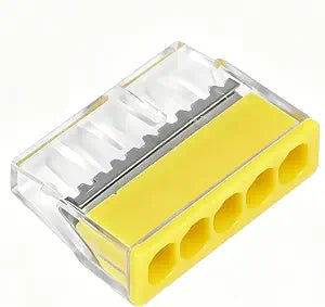 100pcs Wire Connectors Push-in Kit, 5 Ports Electrical Splicing Compact Nuts Connectors for Wiring 18-13 AWG