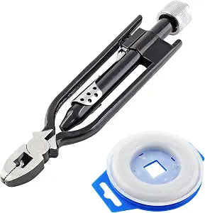Bonsicoky 6 Inch Safety Wire Pliers with 50 FT Safety Wire, Heavy Duty Wire Twisting Tool for Aircraft, Machinery, Vehicles
