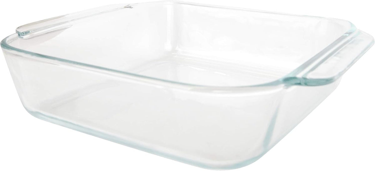 Pyrex 222 (2Qt) Clear Square Glass Baking Dish - Made in USA