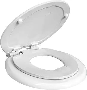 Round US Standard Toilet Seat withToddler Seat, Soft Close