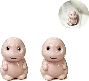 Ceramic Toilet Bolt Covers Decorative, Cute Dragonet Toilet Bolt Covers, Bathroom Decor (Pink)