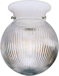 Progress Lighting 6.5" Glass Globe Ceiling Light, White