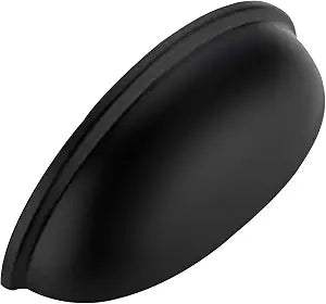 Ravinte Matte Black Cabinet Pulls Drawer Cup Handles 3 Inch CC, 12 Pack