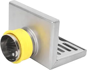 Stainless Steel Corner Floor Drain, Premium L-Shaped Design for Efficient Wall Corner Drainage in Bathroom Kitchen Balcony