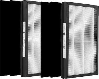 IAF-H-100C Idylis C Replacement Filter Size C, Compatible with Idylis IAP-10-200, IAP-10-280 Air Purifiers, 2 H13 True HEPA Filters + 4 Activated Carbon Pre-filters