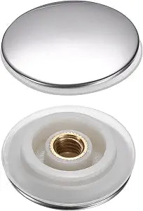 uxcell 2Pcs Basin Waste Sink Plug, 35.5mm Dia Push Button Click Sink Drains Stainless Steel Drain Plug Stopper Replacement for Bathroom Kitchen Basins