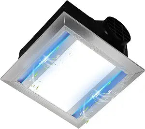 Brobear Bathroom Exhaust Fan 160CFM 1.0Sone 10x10 with Light Aluminum Alloy