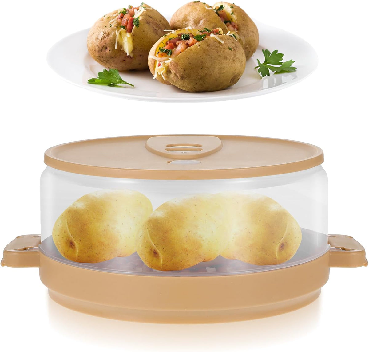 Microwave Baked Potato Cooker As Seen On Tv Cooks In Minutes Tender & Fluffy,baking Potato Cooker For Microwave Oven,Twice Baked Potatoes Steamer,Microwave Baked Potato Bag Upgrade BPA-free