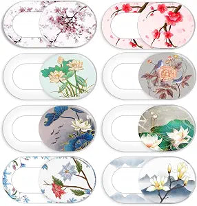 Laptop Camera Cover Slide Cute Flower 8 Pack, Webcam Cover Phone Camera Cover, FadyRaye Ultra-Thin Computer Camera Slide Fits Cellphone, Laptop, Desktop PC, Tablet