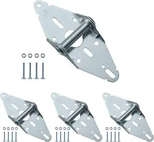 Garage Door Hinge #1, 14 Gauge Steel Replacement, Galvanized, 4 Pack