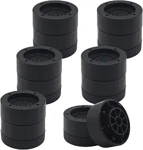 Furniture Risers Black Bed Risers 2 inch (Set of 6), Heavy Duty