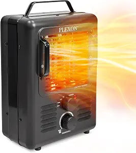 Plexon Milkhouse Heater Garage Heater 1500W, Electric Space Heater