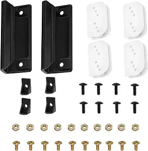 DK100-A Shed Door Tune-Up Kit for Arrow Shed Sliding Doors, Black