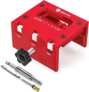 Door Latch Mortise Tool for Router 1" x 2-1/4" Door Latch Jig Clamp on Door