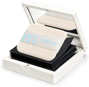 Oil Blotting Sheets for Face with Mirror & Puff, Blotting Papers 150PCS
