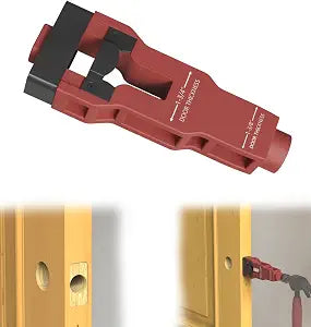 Door Latch Mortise Tool Help Remove Material for Clean Mortise Cutting, Red