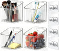 4 PCS Wall Mounted Storage Racks, Storage Containers, For Bathroom