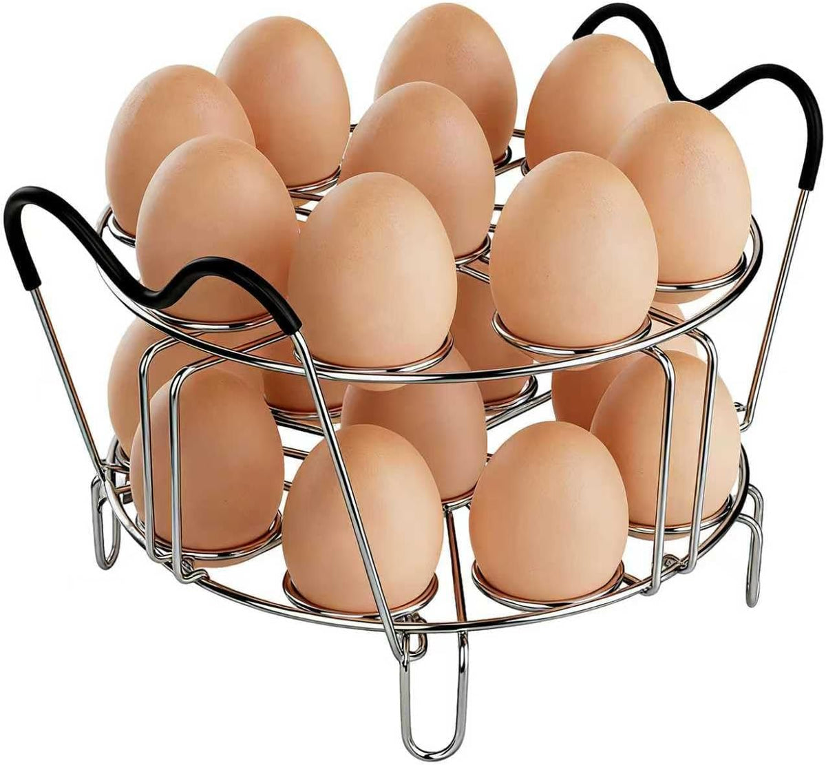 Stackable Egg Steamer Rack for Instant Pot 6Qt & 8Qt, 18 Egg Holder