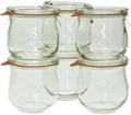 Weck 746 0.36 Liter Tulip Jar, 12.5 Oz - Set of 6