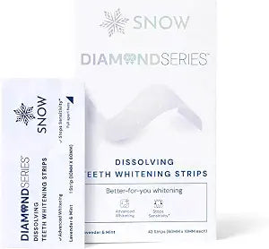 SNOW Dissolving Teeth Whitening Strips, 42 Count