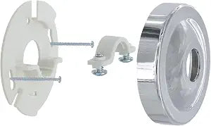Danco 12005 Shower Arm Stabilizer Bracket and Flange Cover, 3.1 Inch, Chrome