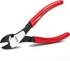 KATA 7 Inch High Leverage Diagonal Cutting Pliers, Heavy Duty Wire Cutters