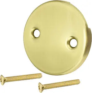 RP31556CZ Stainless Steel Overflow Plate & Screw Drain Kit Fits Delta Tub