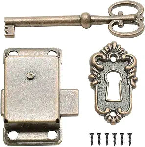 BokWin Cabinet Lock, Antique Bronze, 1 Set