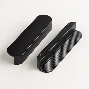5 Pack Matte Black Kitchen Cabinet Handles 3 Inch(76mm) Hole Center Modern Drawer Pulls Furniture Handles Vanity Pull Closet Door Handle Kitchen Hardware