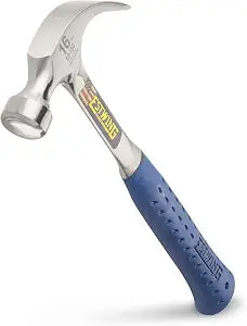 ESTWING Curved Claw Hammer, 16 oz Smooth Face, Shock Reduction Grip, E3-16C