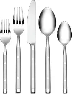 Hampton Forge Shangrila Frosted 20-Piece Silverware Set for 4, Flatware