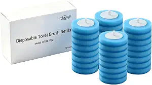 32 PCS Toilet Brush Refills, Disposable Replacement Heads  Blue