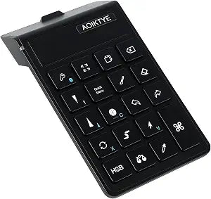 Keyboard for Procreate, 22 Shortcut Keys Wireless Keyboard for iPad Digital Drawing, 84H Battery Life Such as Painter/AI/SAI/CSP/PS, etc(Black)