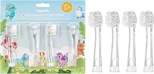 Papablic Replacement Toothbrush Heads for Aged 2-4 Toddler/Baby, 4 Pack