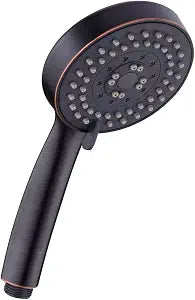 5 Function Handheld Shower Head - High Pressure Bath Spa Fixture, 4" Oil Rubbed Bronze Finished