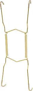 Hillman Soft Tip Metal Plate Hanger, 8in-11in, 1 Count, Brass
