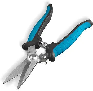 GARTOL 8" Heavy Duty Scissors & Tin Snips - All Purpose Utility Shears with Wire Cutter Notch | Cut Sheet Metal, Cable, Insulation, Carpet, Leather | Ergonomic Electrician Tools with Safety Lock