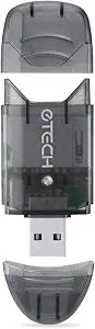 eTECH Collection USB 2.0 SD/SDHC/SDXC Memory Card Reader/Writer - Support SanDisk Kingston 256GB 128GB 64GB 32GB 16GB SDXC Ultra Extreme SDHC (Card Reader ONLY, No Memory Cards) (Black, 1 Pack)