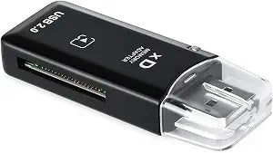 eTECH USB2.0 Black Color High Speed xD Memory Card Reader Supports Olympus and Fuji XD Picture Card 1GB 2GB