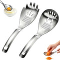 5-in-1 Stainless Steel Cooking Spoon,Egg Separator and Bottle Opener(A+B)