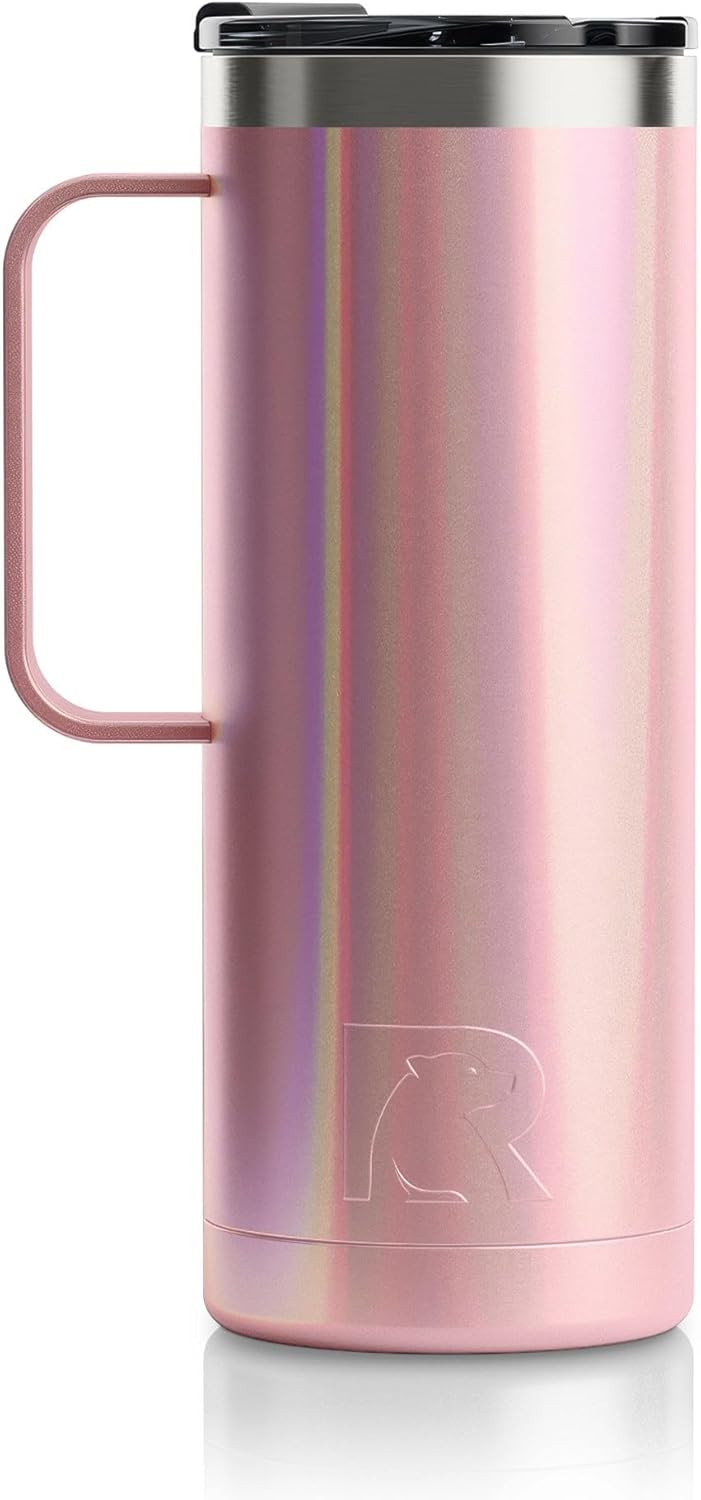 RTIC 20 oz Travel Mug Dusty Rose Glitter