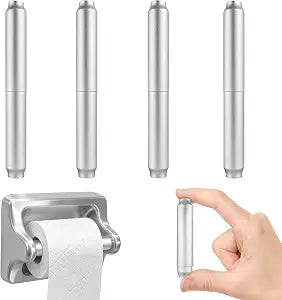4 Pack Toilet Paper Roller Rod,Aluminum Alloy Toilet Paper Spring Rod