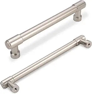10 Pack 5 Inch(128mm) Kitchen Cabinet Handles Brushed Satin Nickel Cabinet Pulls Alloy Drawer Pulls Solid Cabinet Hardware