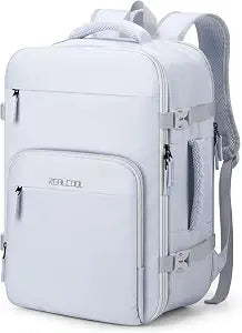RealCool 15.6" Laptop Travel Backpack, TSA Flight Approved Carry On Daypack
