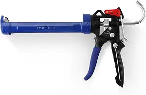 WORKPRO Caulking Gun, Hand Caulk Gun with Adjustable 9:1&18:1 Thrust Ratio